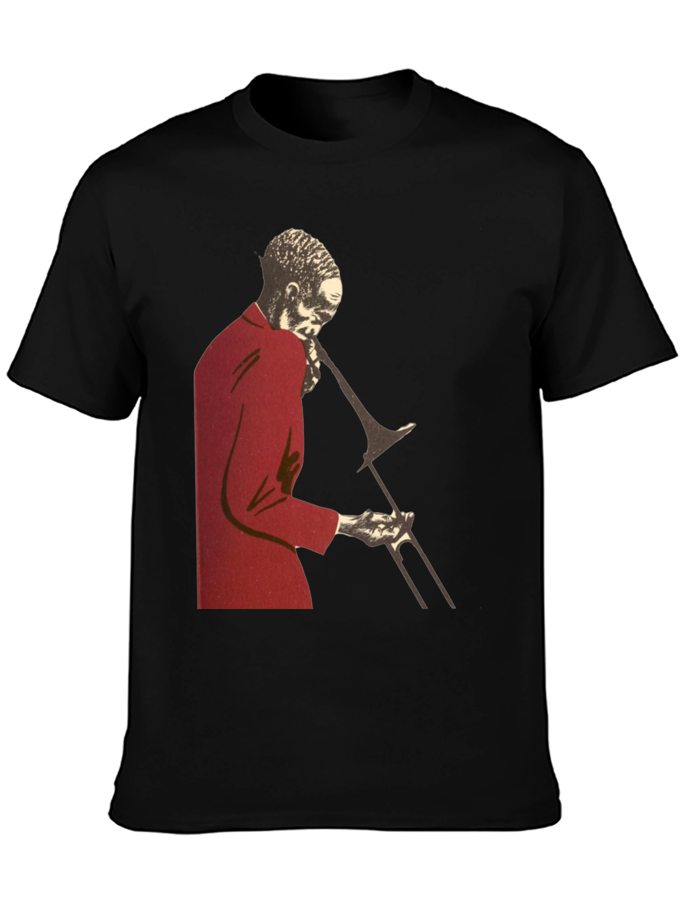 Jazz Trombone Player T-Shirt - Black