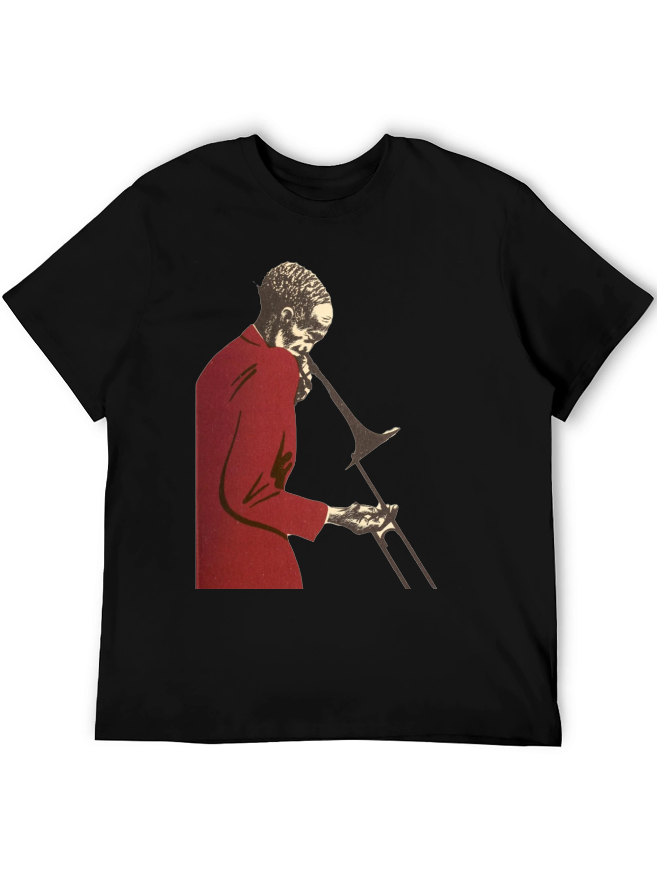 Jazz Trombone Player T-Shirt - Black