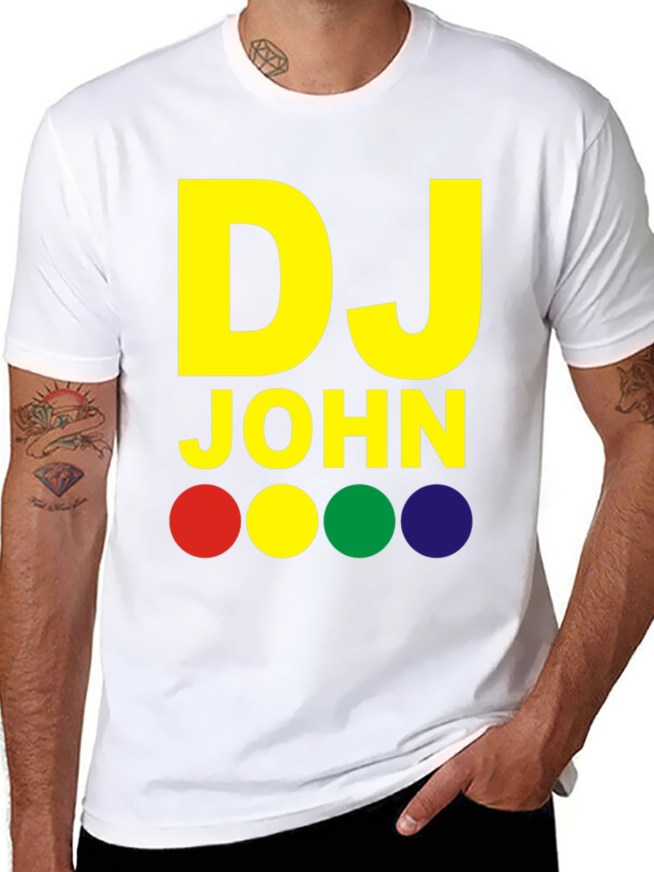 DJ John Black Graphic Tee