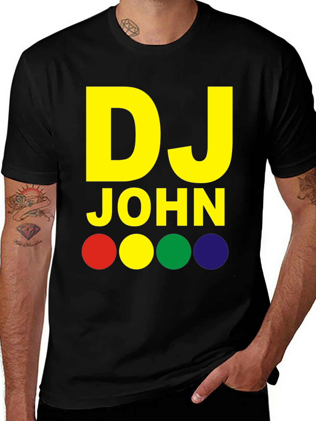 DJ John Black Graphic Tee