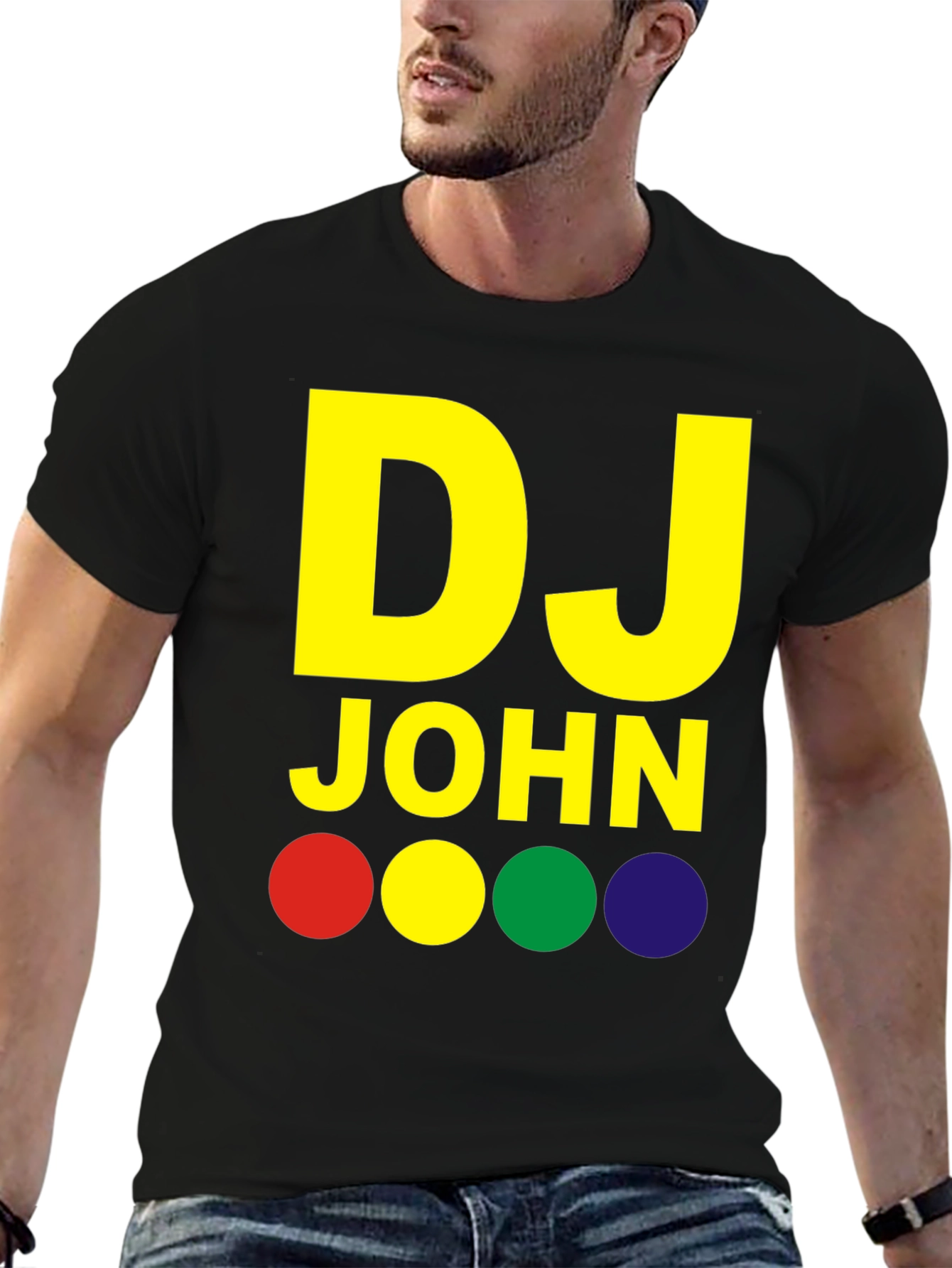 DJ John Black Graphic Tee