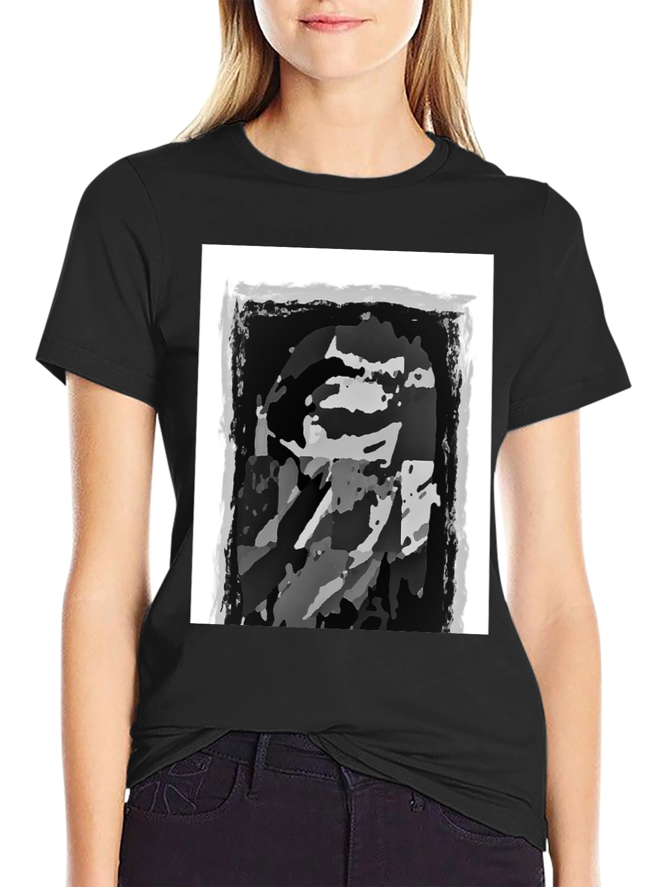 Monochrome Graphic Print Tee