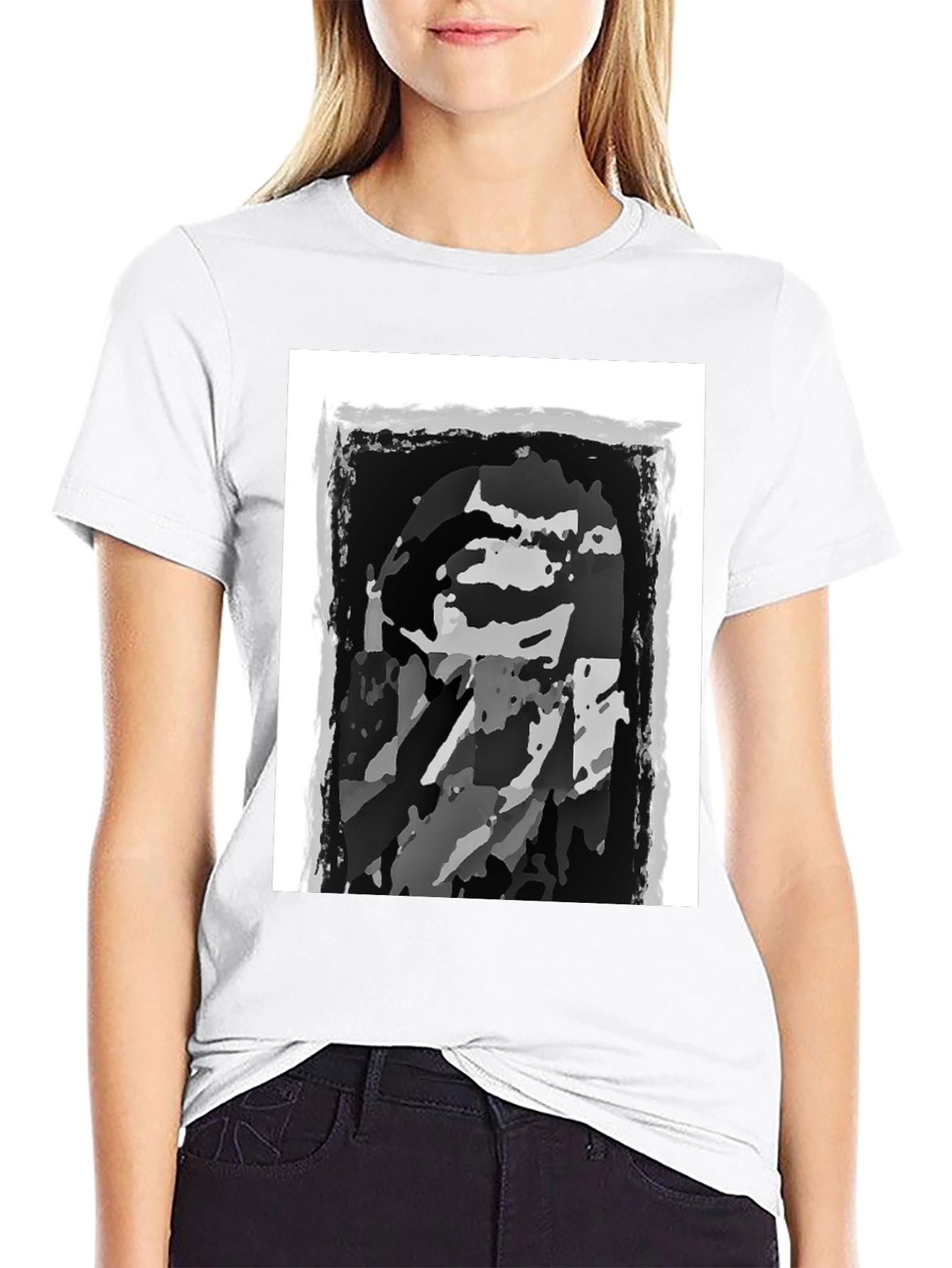 Monochrome Graphic Print Tee