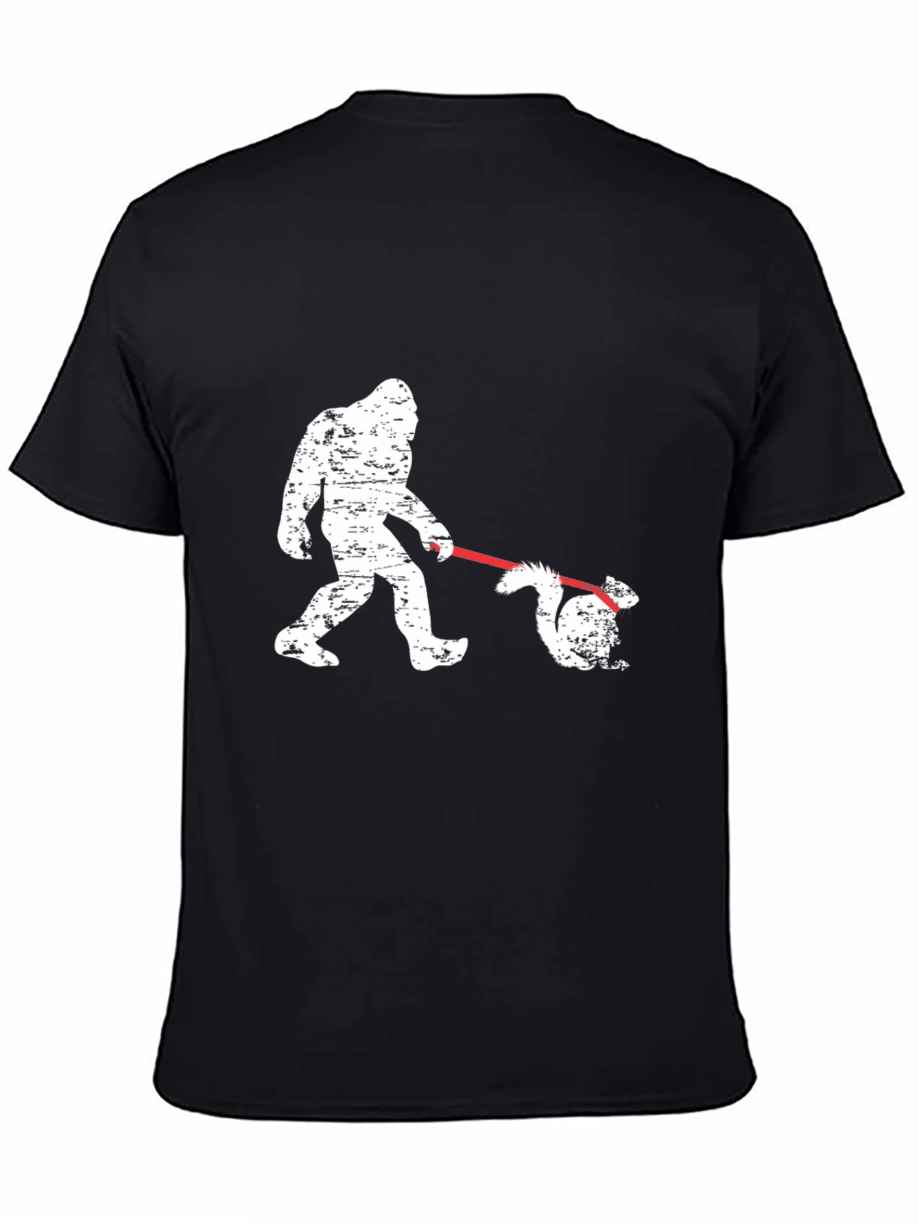 Bigfoot Walking Squirrel T-Shirt - Funny Graphic Tee