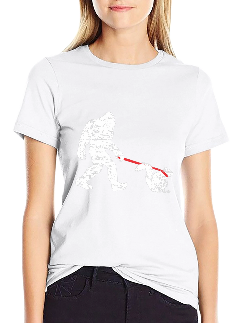 Bigfoot Walking Squirrel T-Shirt - Funny Graphic Tee