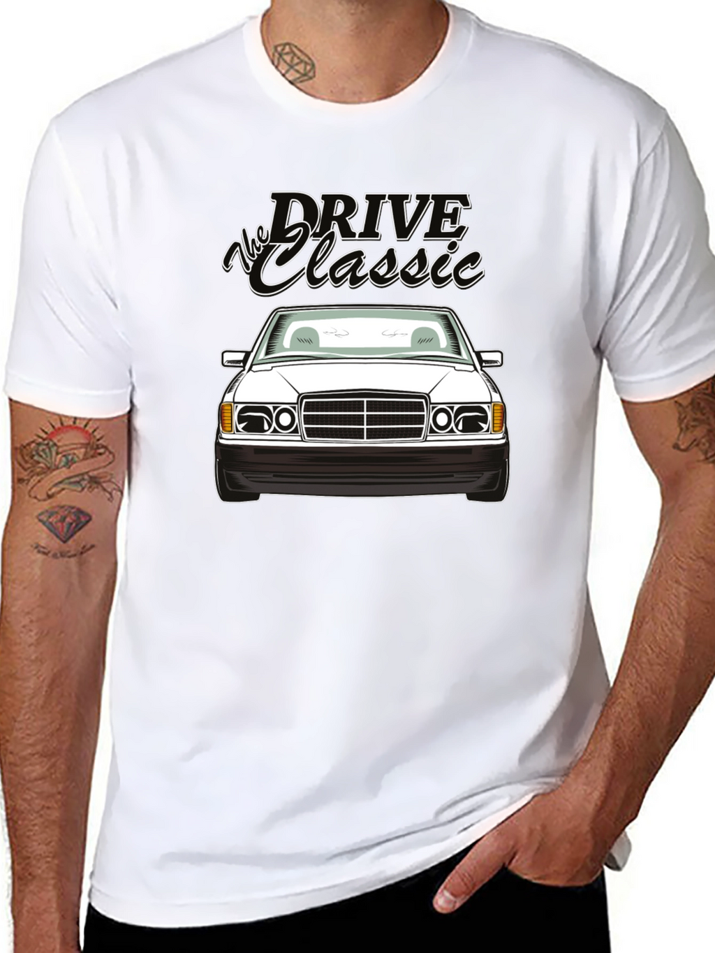 Classic Car T-Shirt - Drive the Classic Black Tee