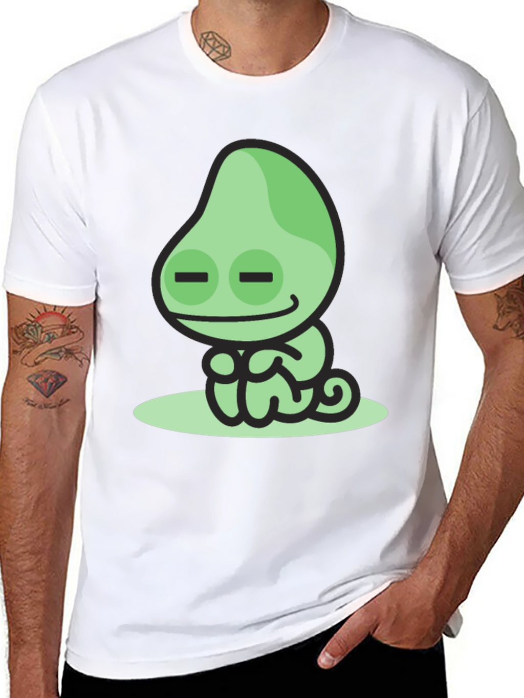 Cool Chameleon Graphic Tee - Soft Cotton Blend