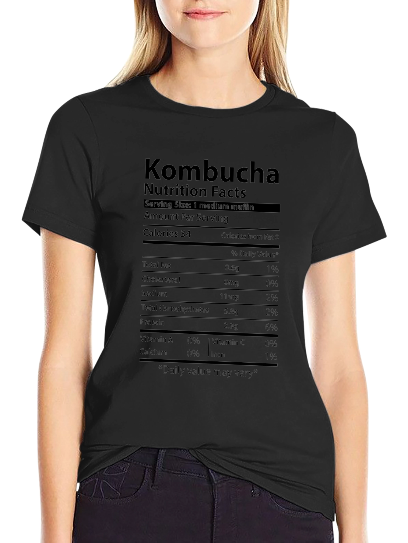 Kombucha Nutrition Facts Novelty T-Shirt