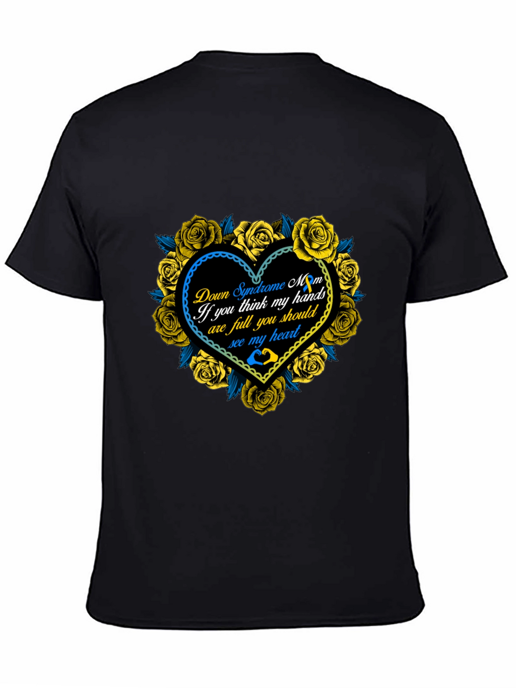 Down Syndrome Mom Heart Roses T-Shirt