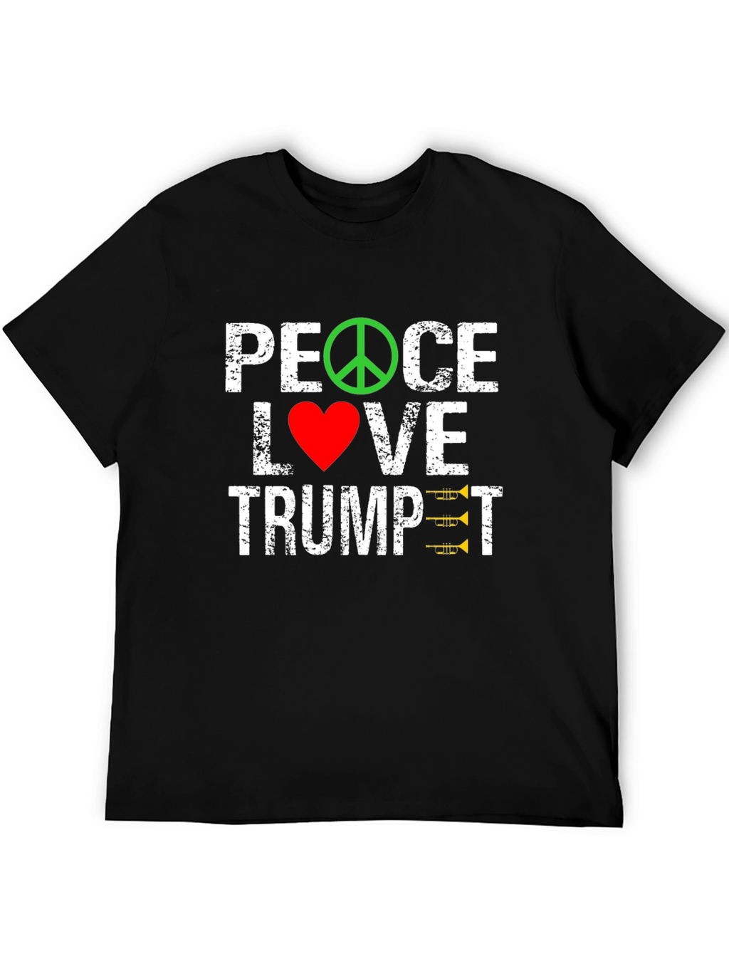 Peace Love Trumpet Graphic Tee