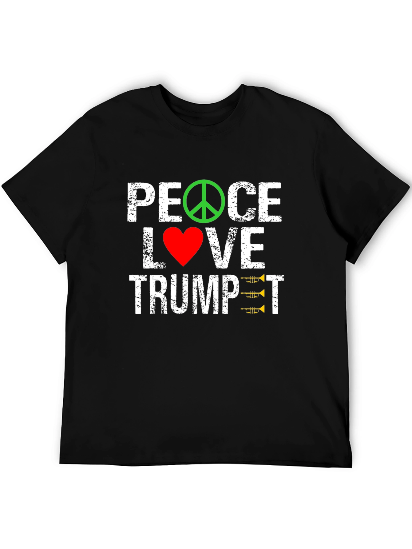 Peace Love Trumpet Graphic Tee