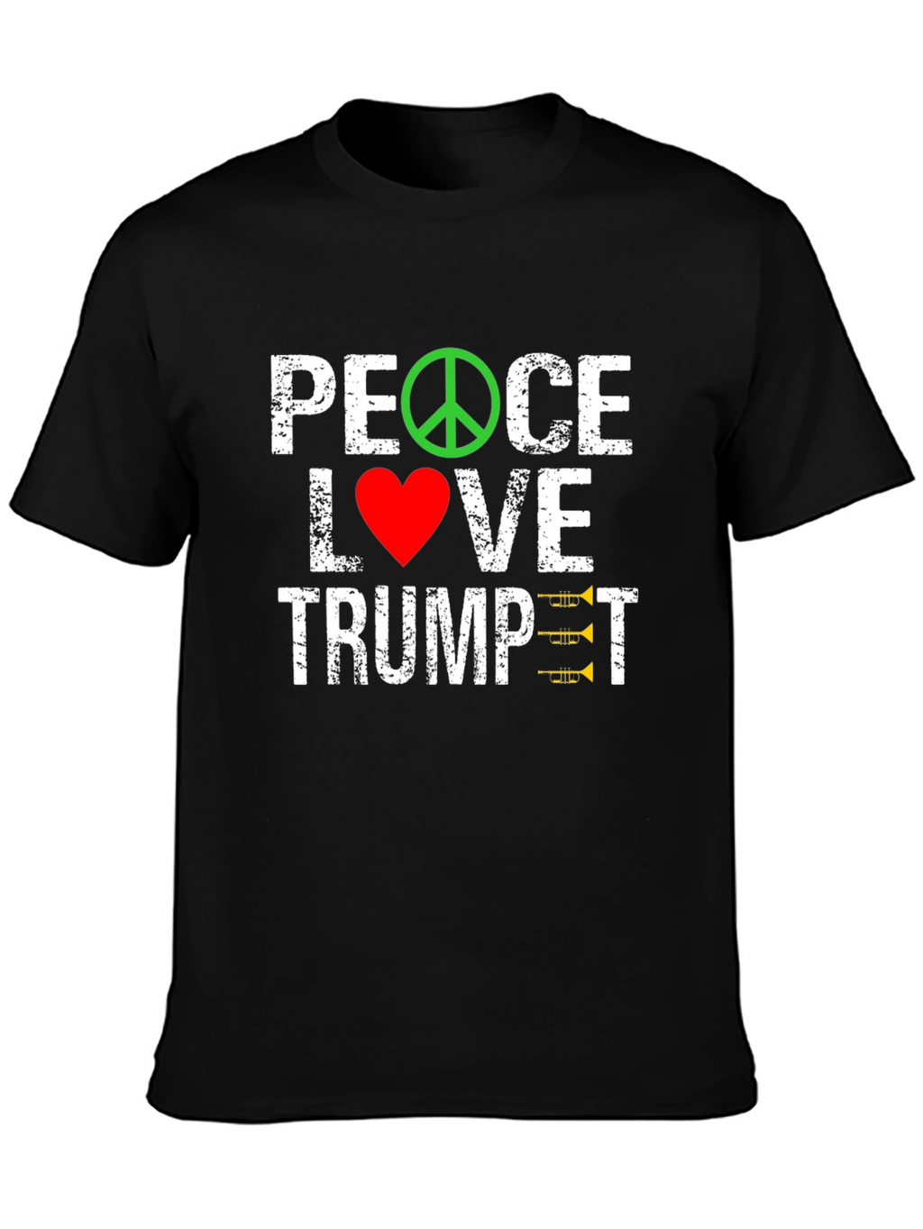 Peace Love Trumpet Graphic Tee