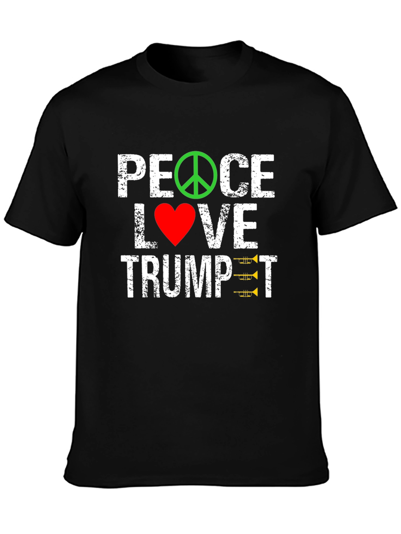Peace Love Trumpet Graphic Tee