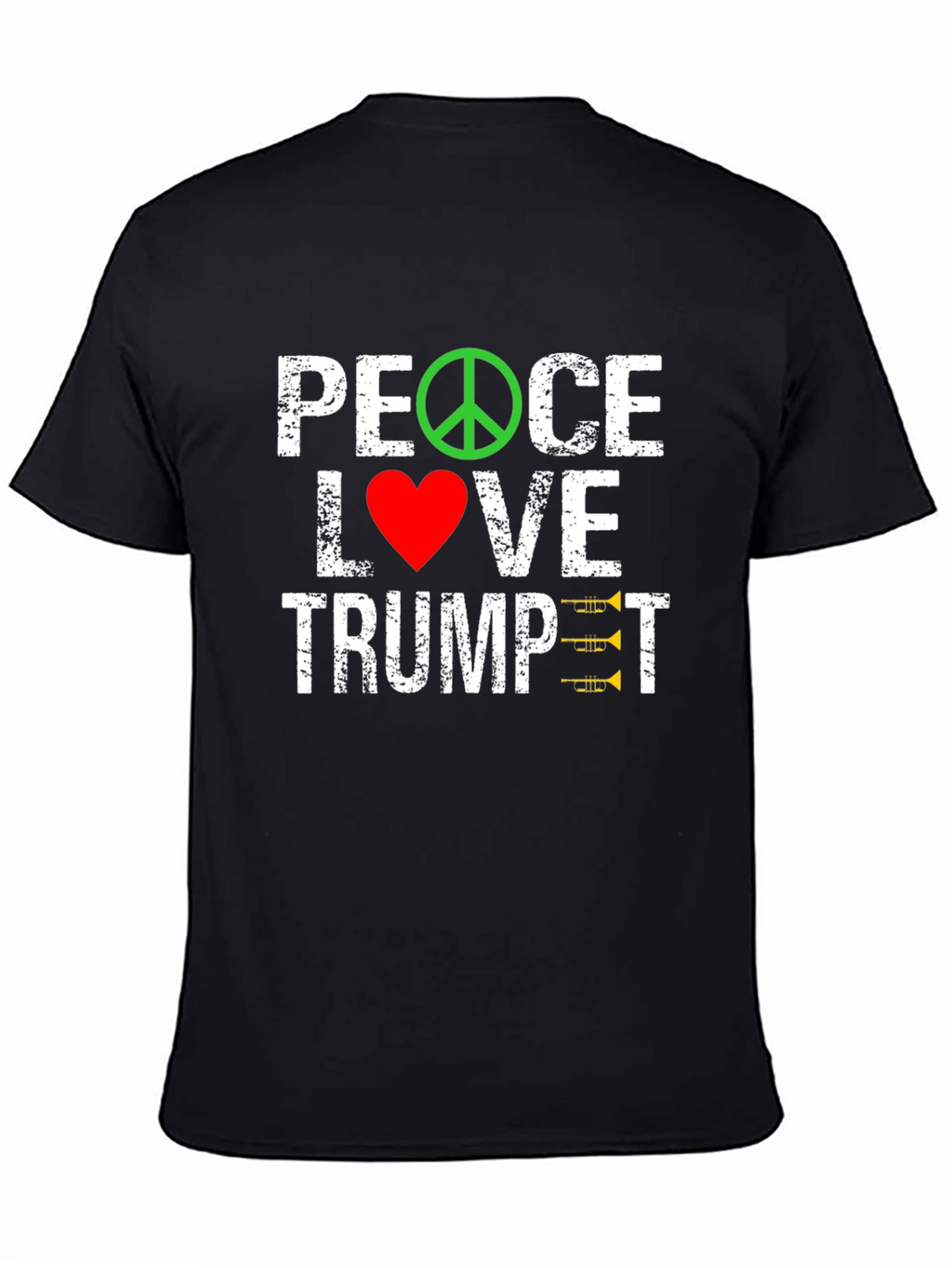 Peace Love Trumpet Graphic Tee