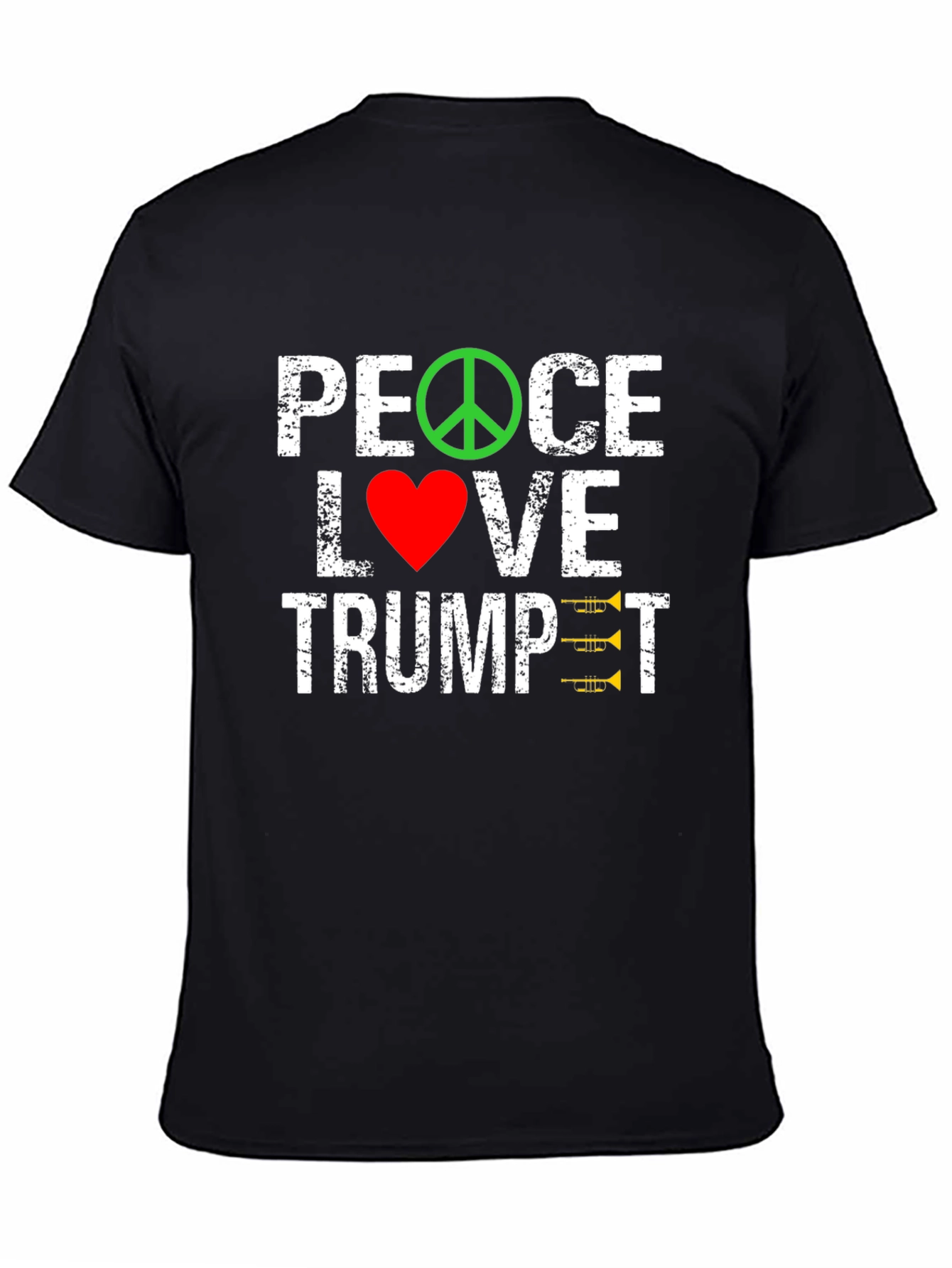 Peace Love Trumpet Graphic Tee
