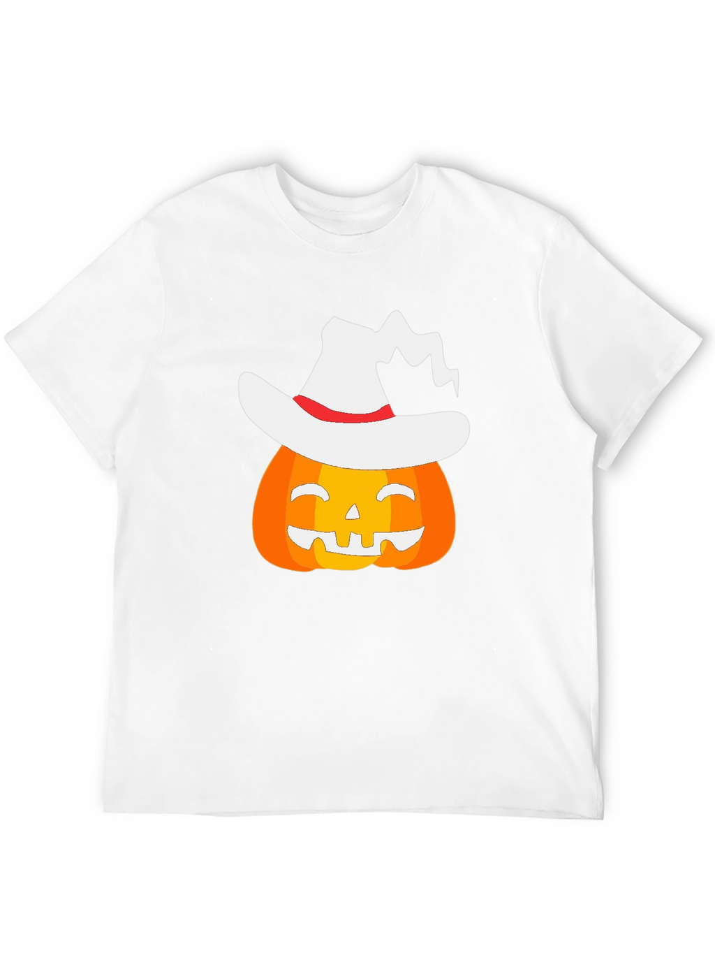 Halloween Pumpkin Witch Hat Graphic T-Shirt