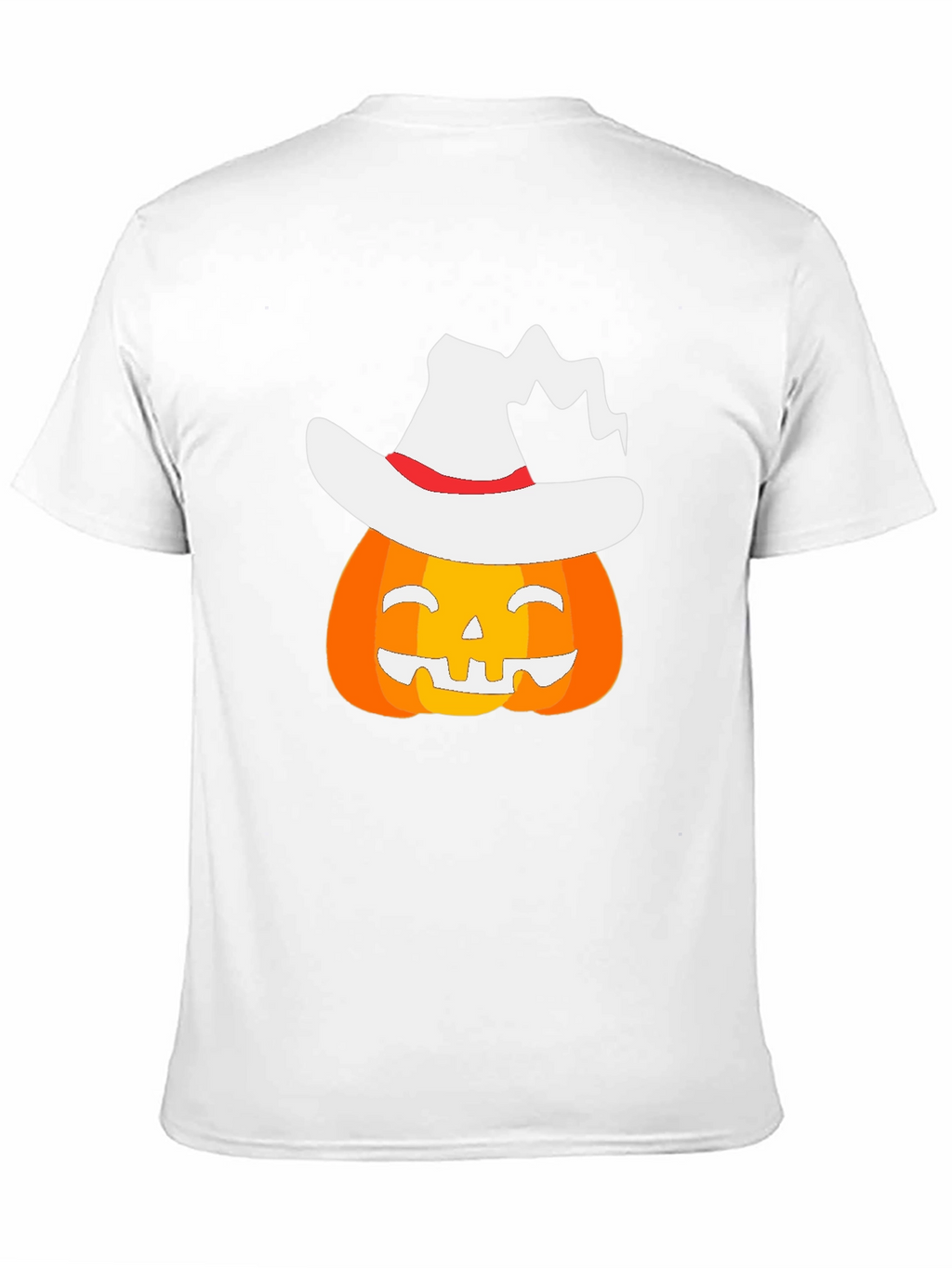 Halloween Pumpkin Witch Hat Graphic T-Shirt