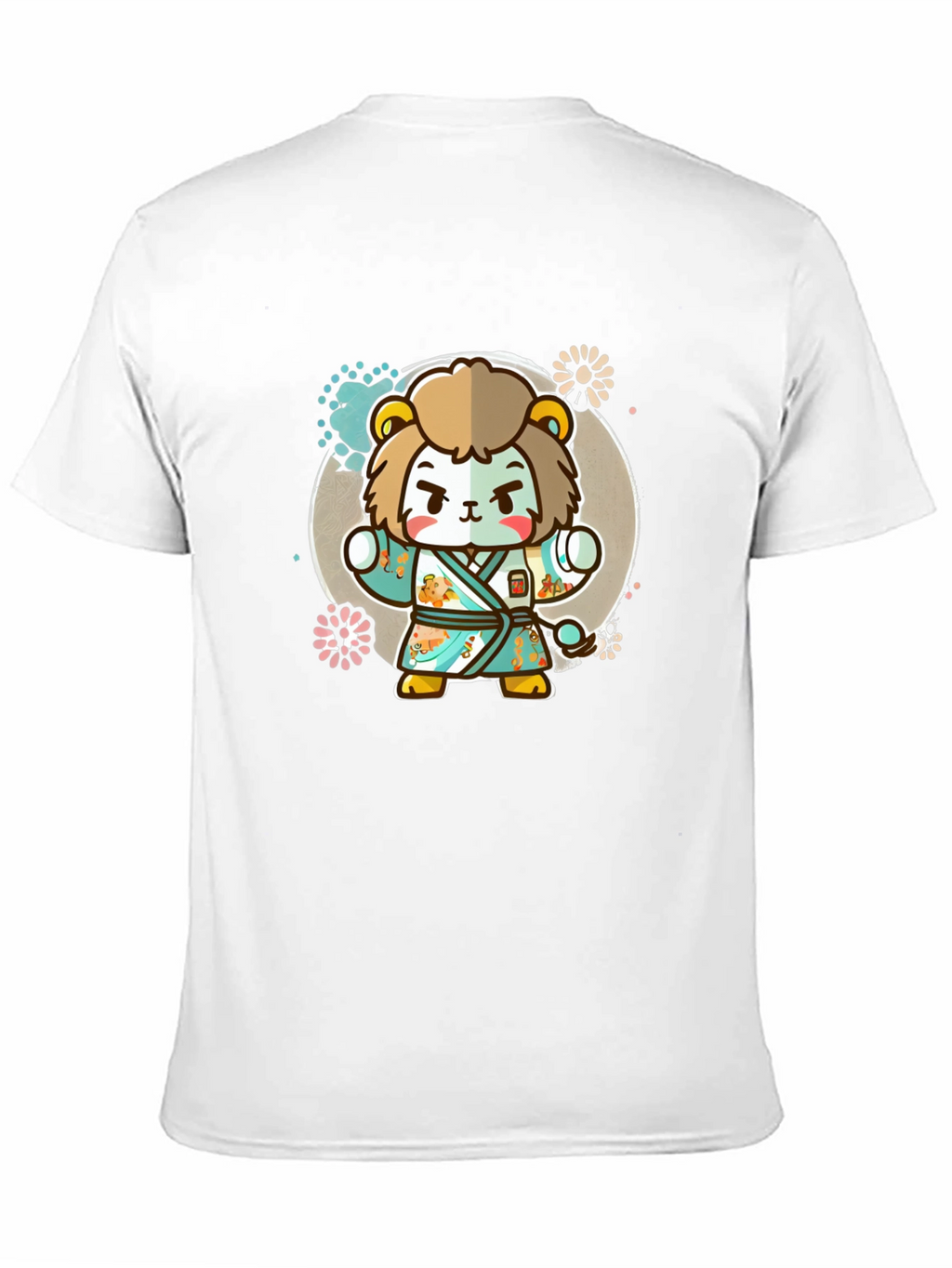 Cartoon Lion Karate Kid Graphic Tee