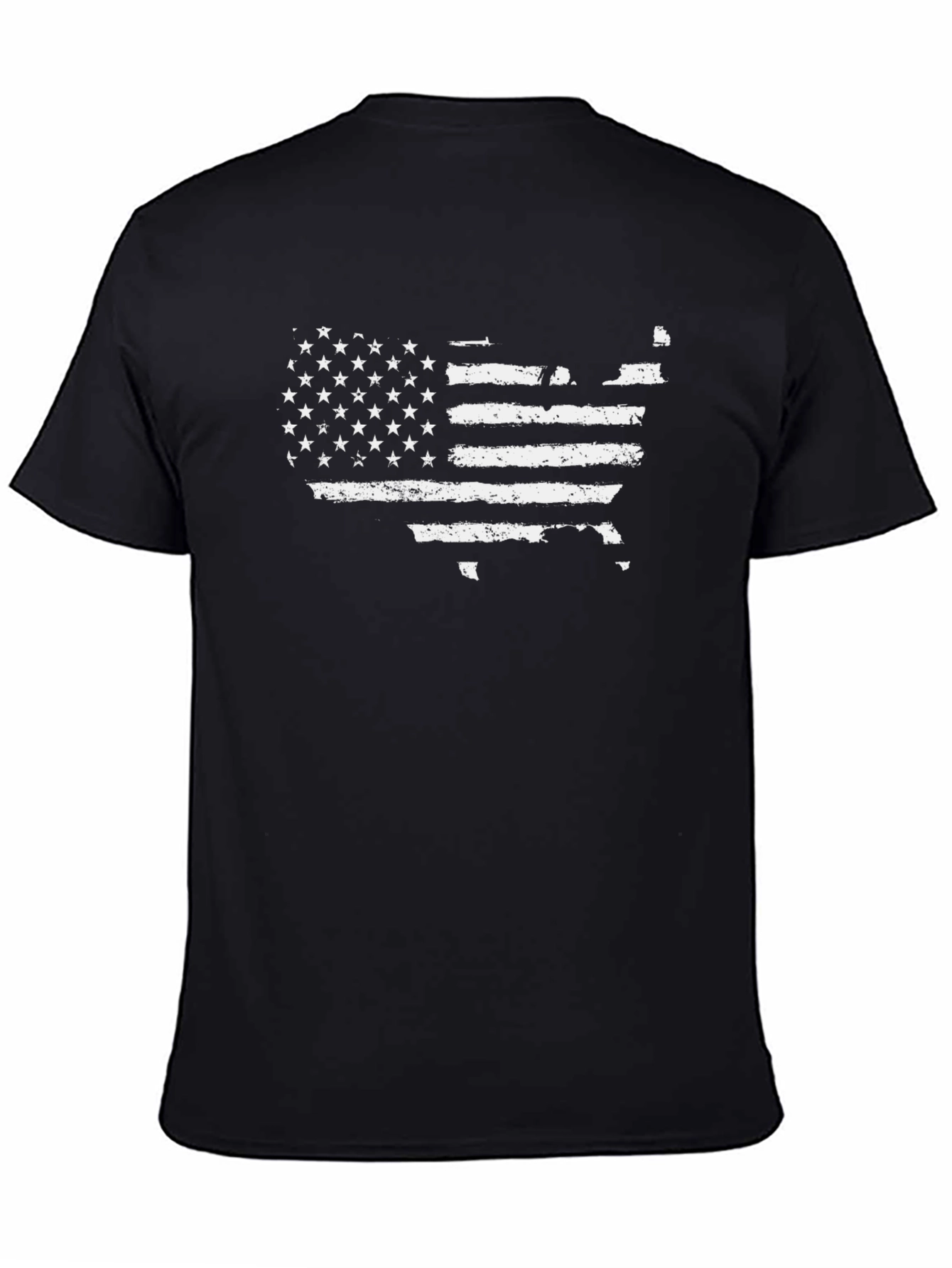 USA Flag Graphic Tee - Distressed American Pride
