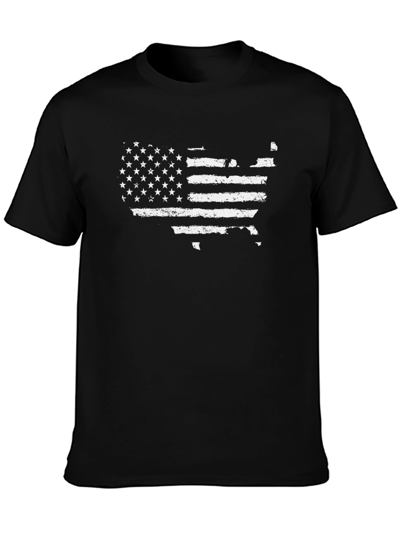 USA Flag Graphic Tee - Distressed American Pride