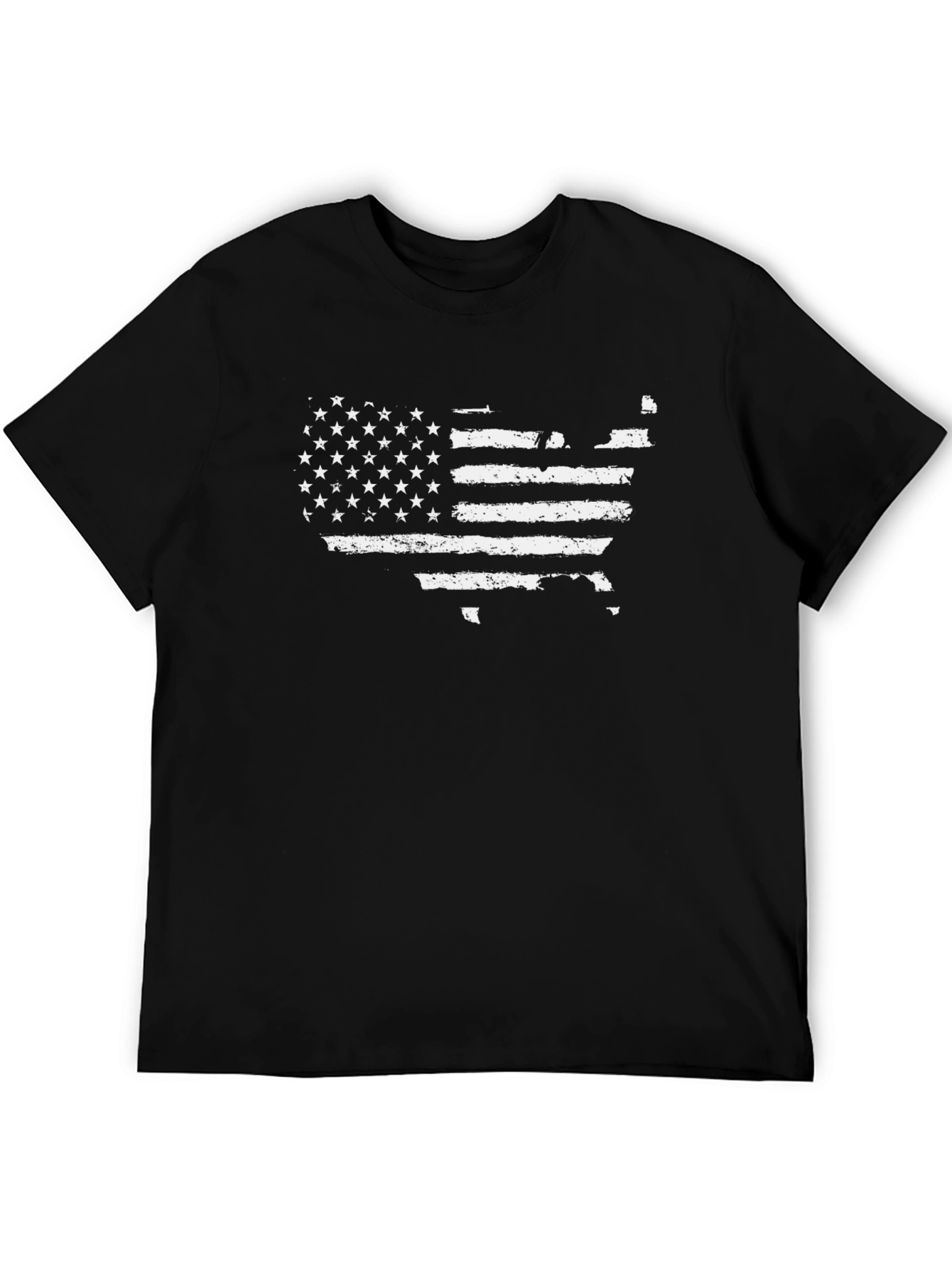USA Flag Graphic Tee - Distressed American Pride
