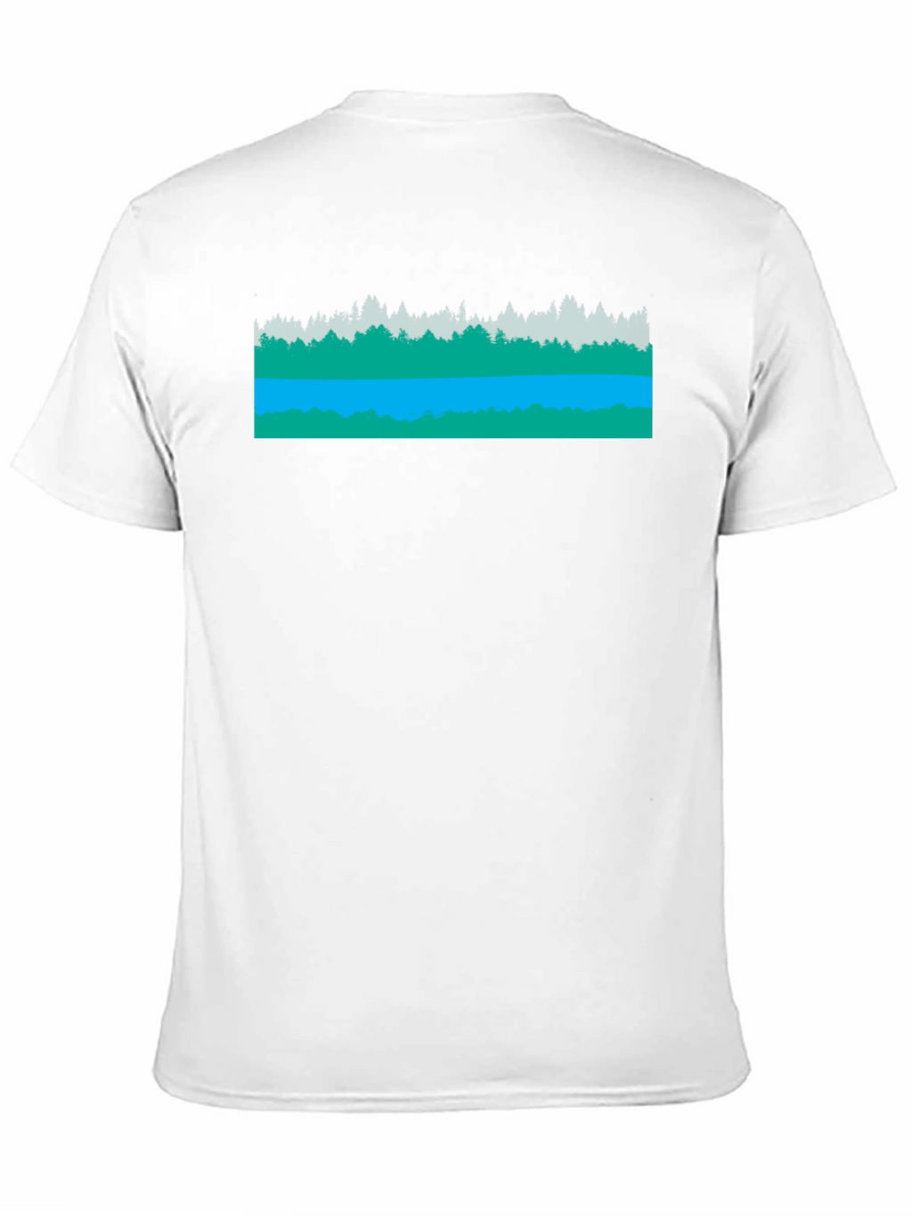 Nature Scene Graphic Black T-Shirt