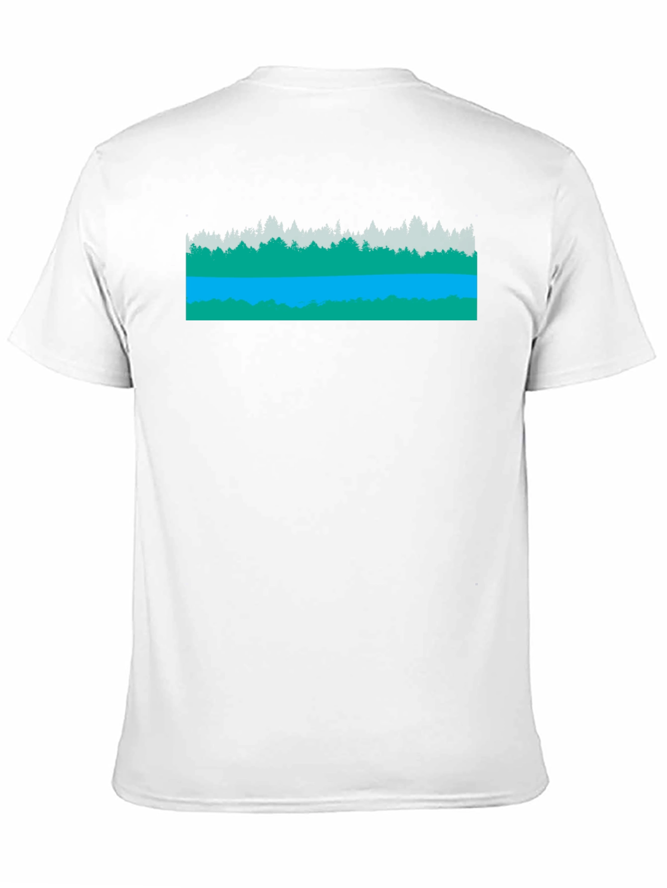 Nature Scene Graphic Black T-Shirt