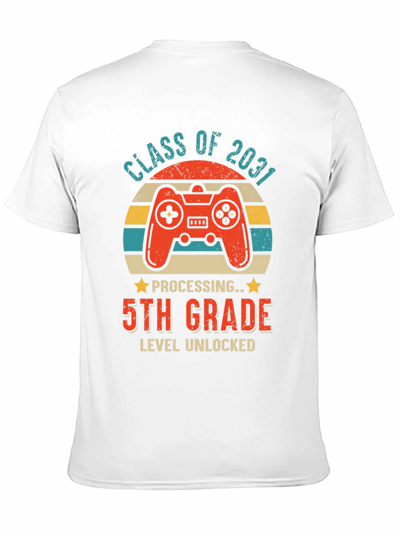 Class of 2031 5th Grade Level Unlocked Gamer T-Shirt