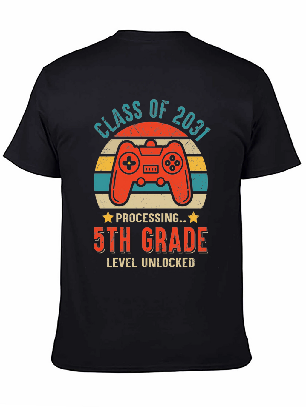 Class of 2031 5th Grade Level Unlocked Gamer T-Shirt