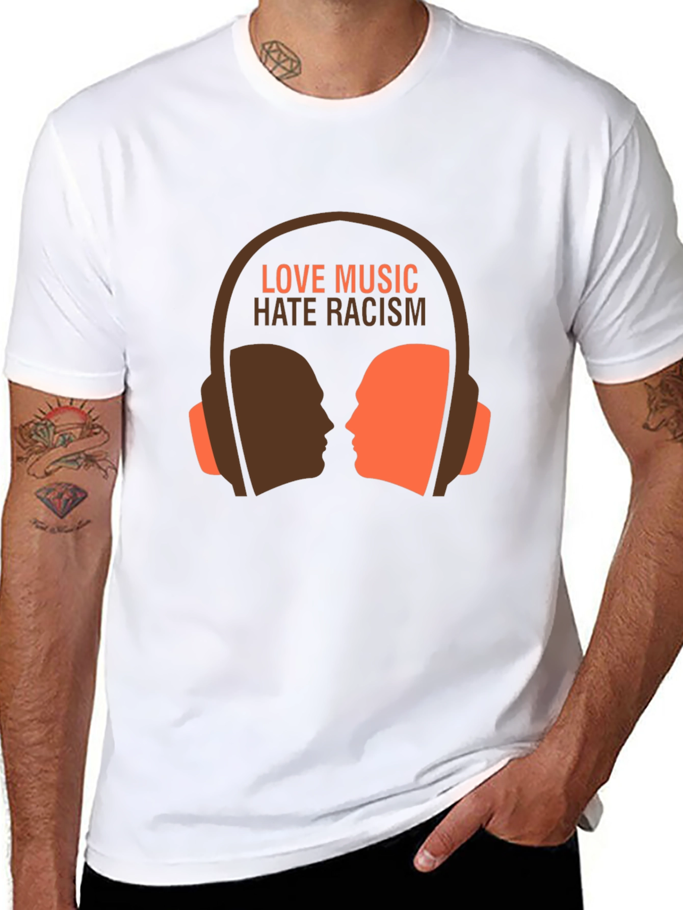 Love Music Hate Racism Graphic Tee