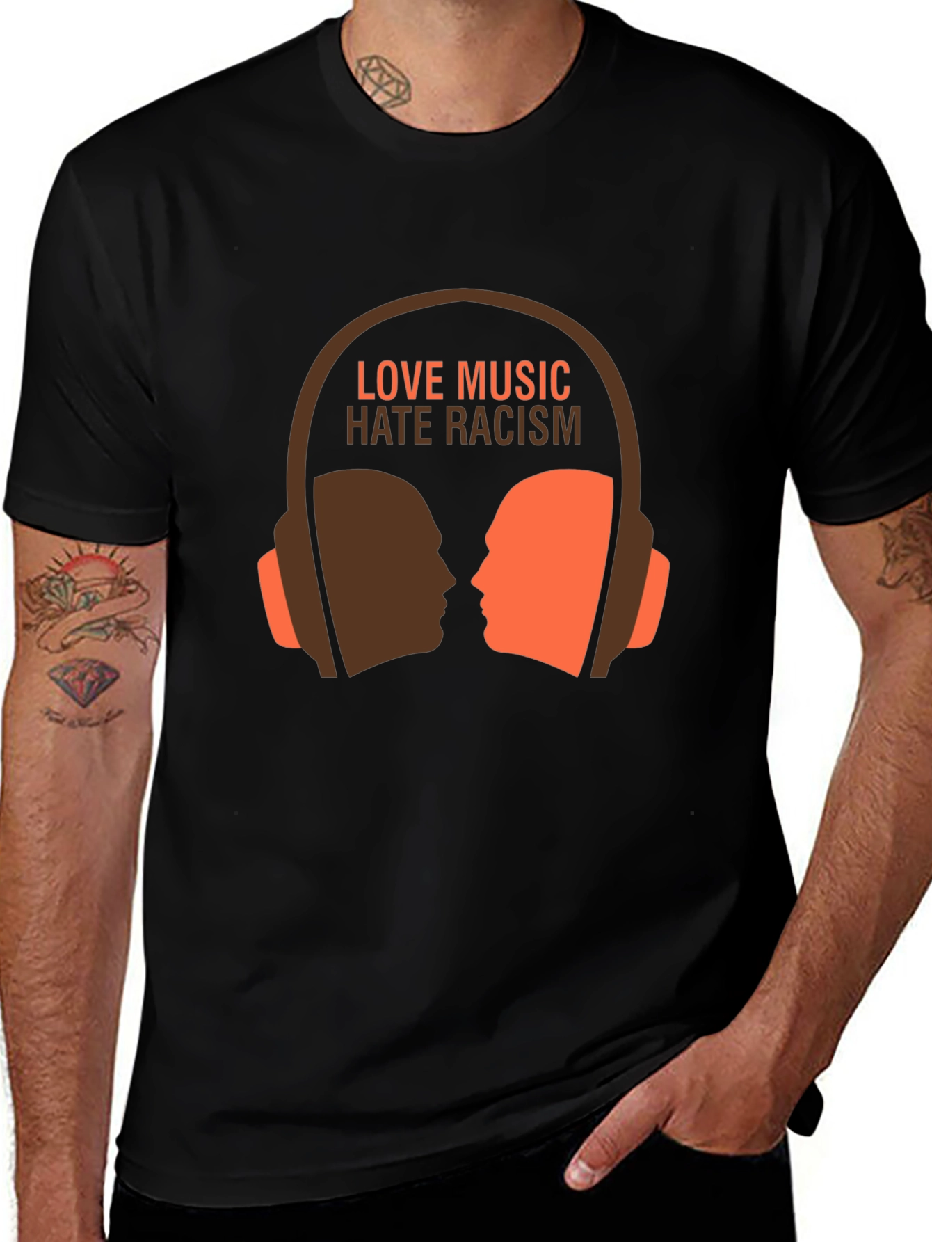 Love Music Hate Racism Graphic Tee