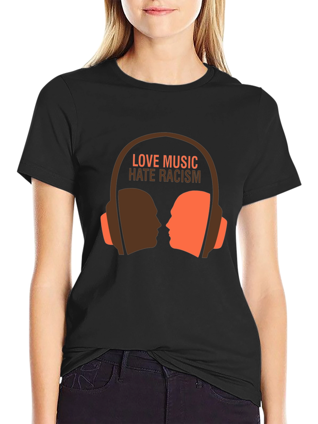 Love Music Hate Racism Graphic Tee