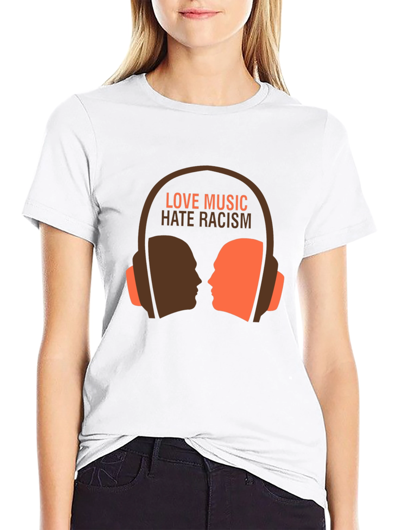 Love Music Hate Racism Graphic Tee