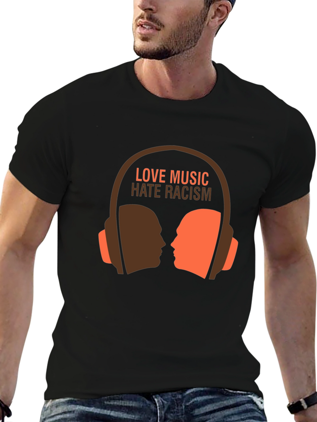 Love Music Hate Racism Graphic Tee