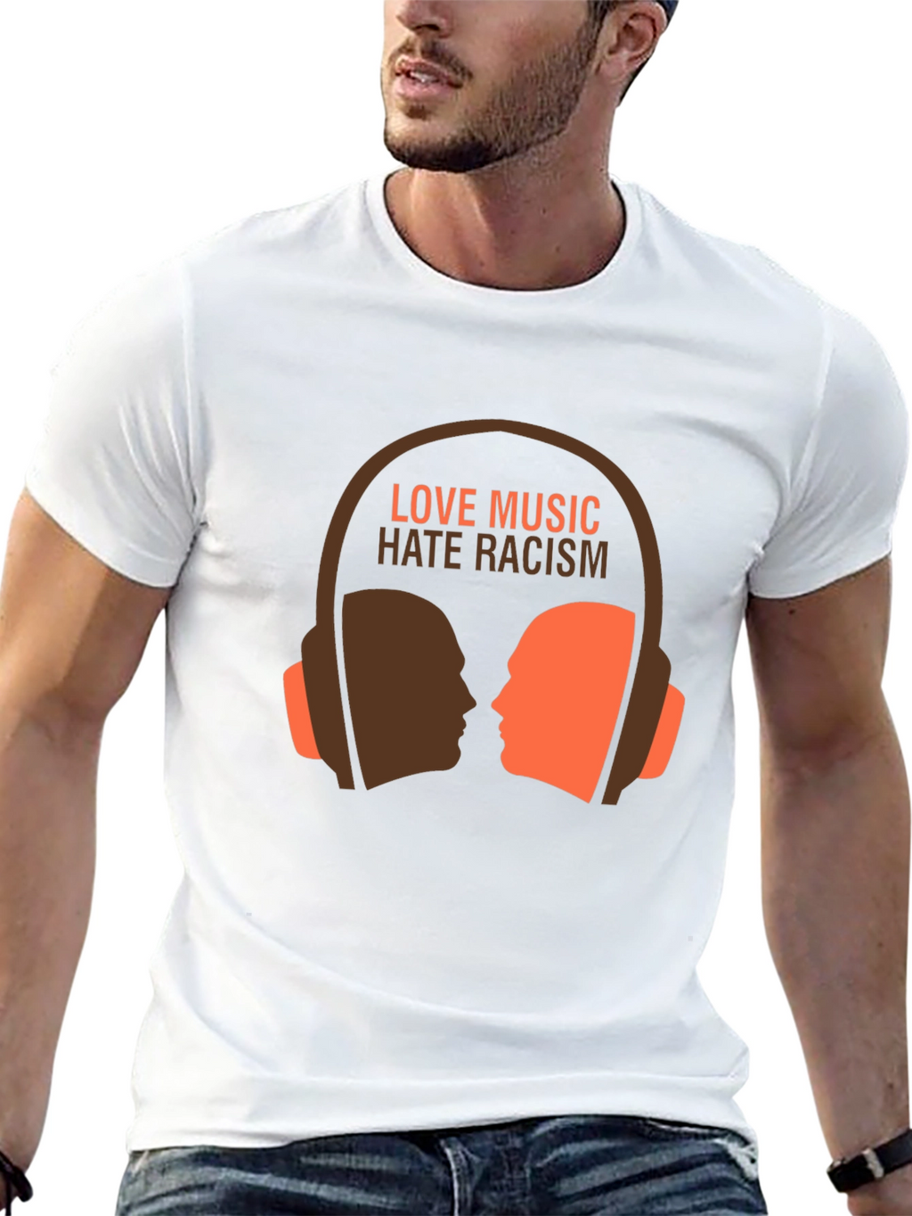 Love Music Hate Racism Graphic Tee