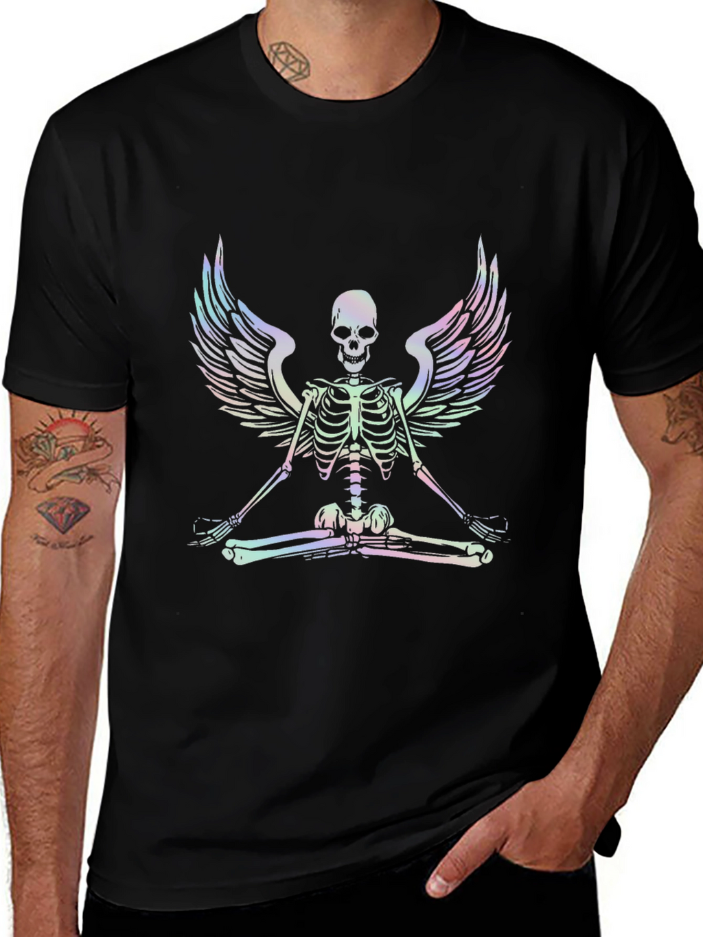 Skeleton Angel Meditation T-Shirt