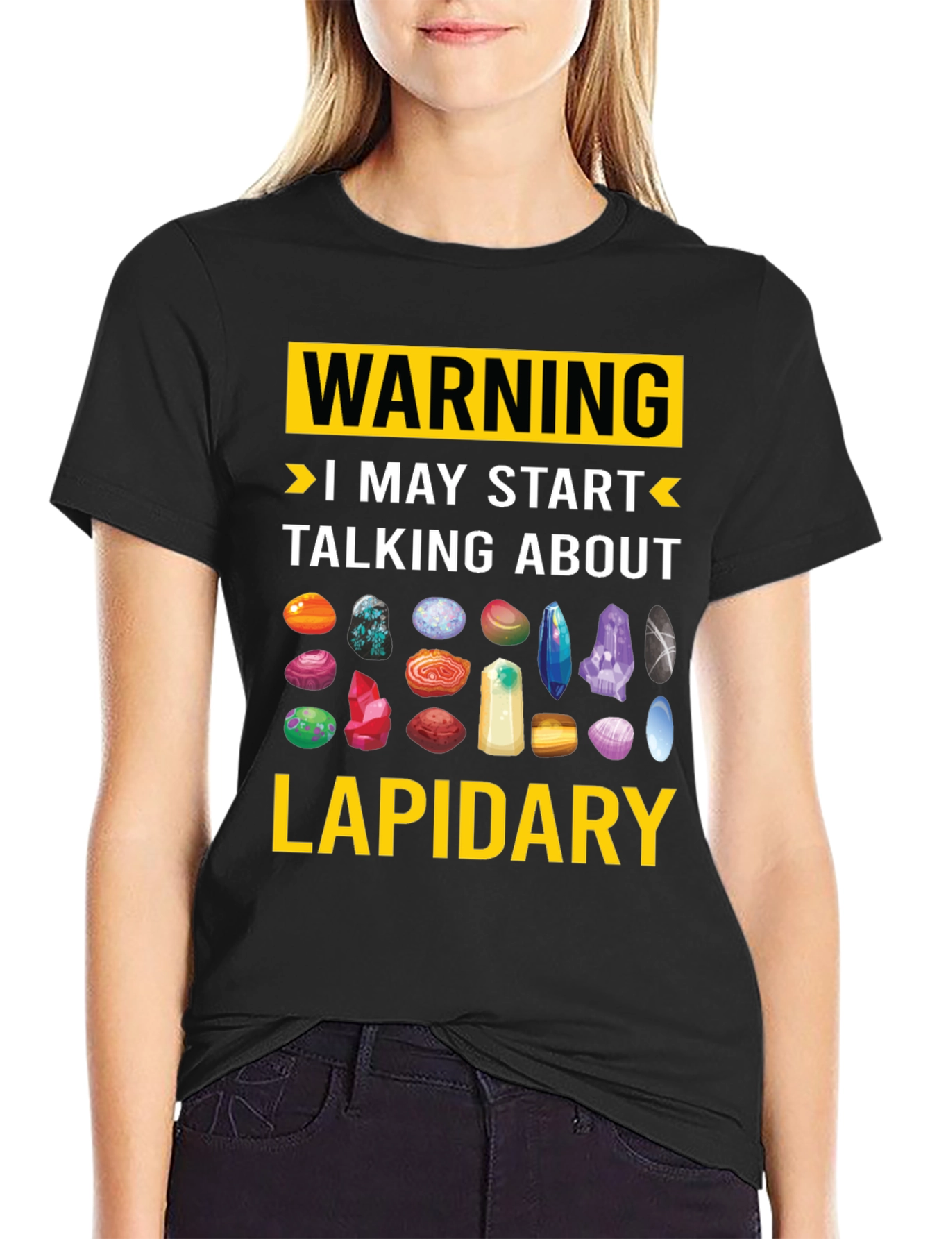 Lapidary Warning T-Shirt: Gemstone Lover Tee