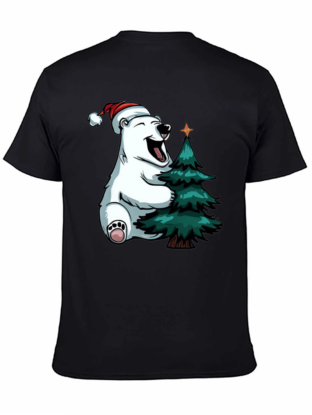 Festive Bear Hugs Christmas Tree - Holiday T-Shirt
