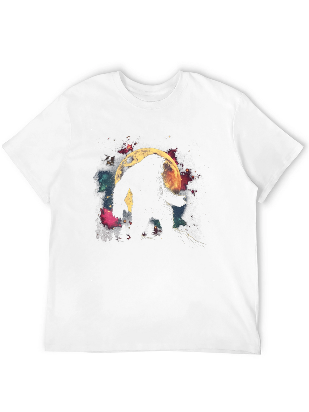 Bigfoot Moon Silhouette Graphic Tee