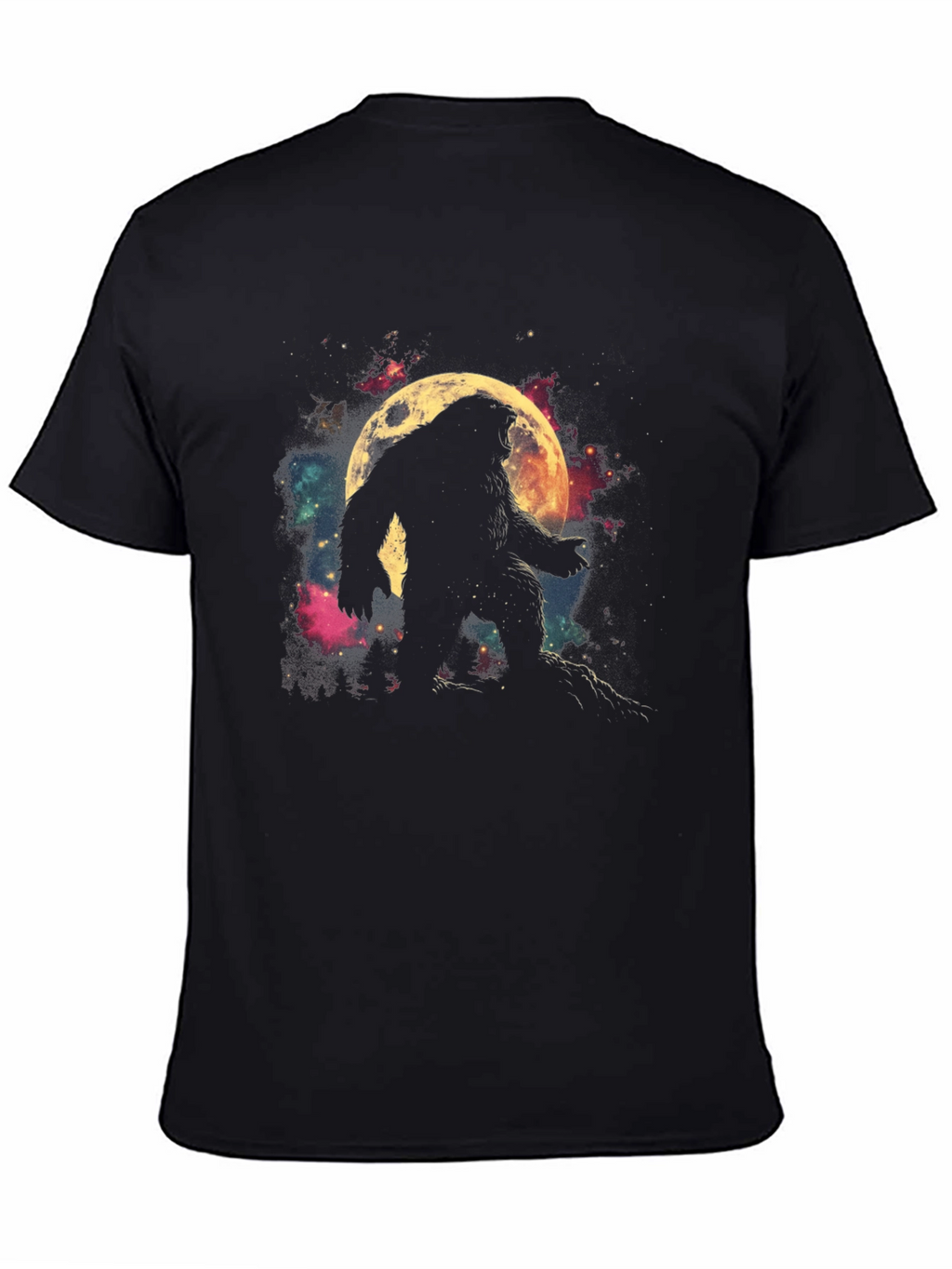 Bigfoot Moon Silhouette Graphic Tee