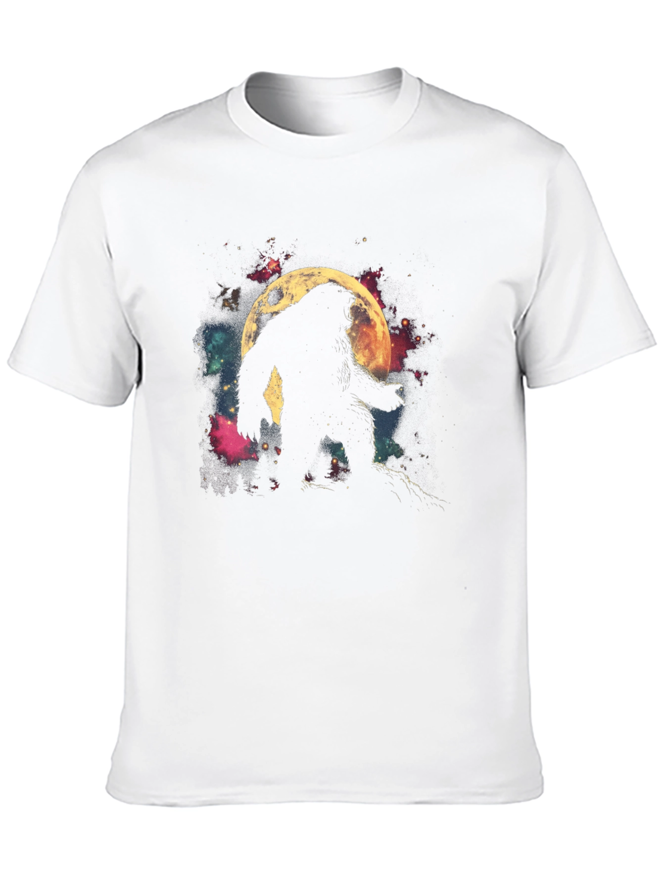 Bigfoot Moon Silhouette Graphic Tee