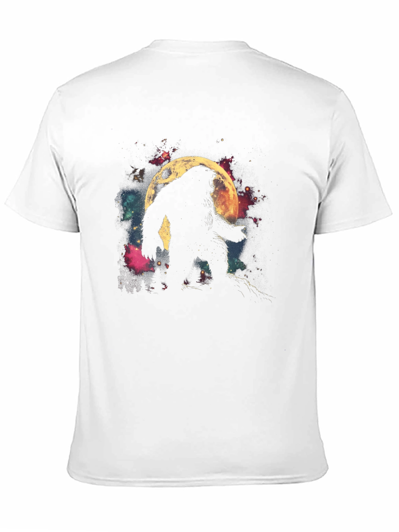 Bigfoot Moon Silhouette Graphic Tee