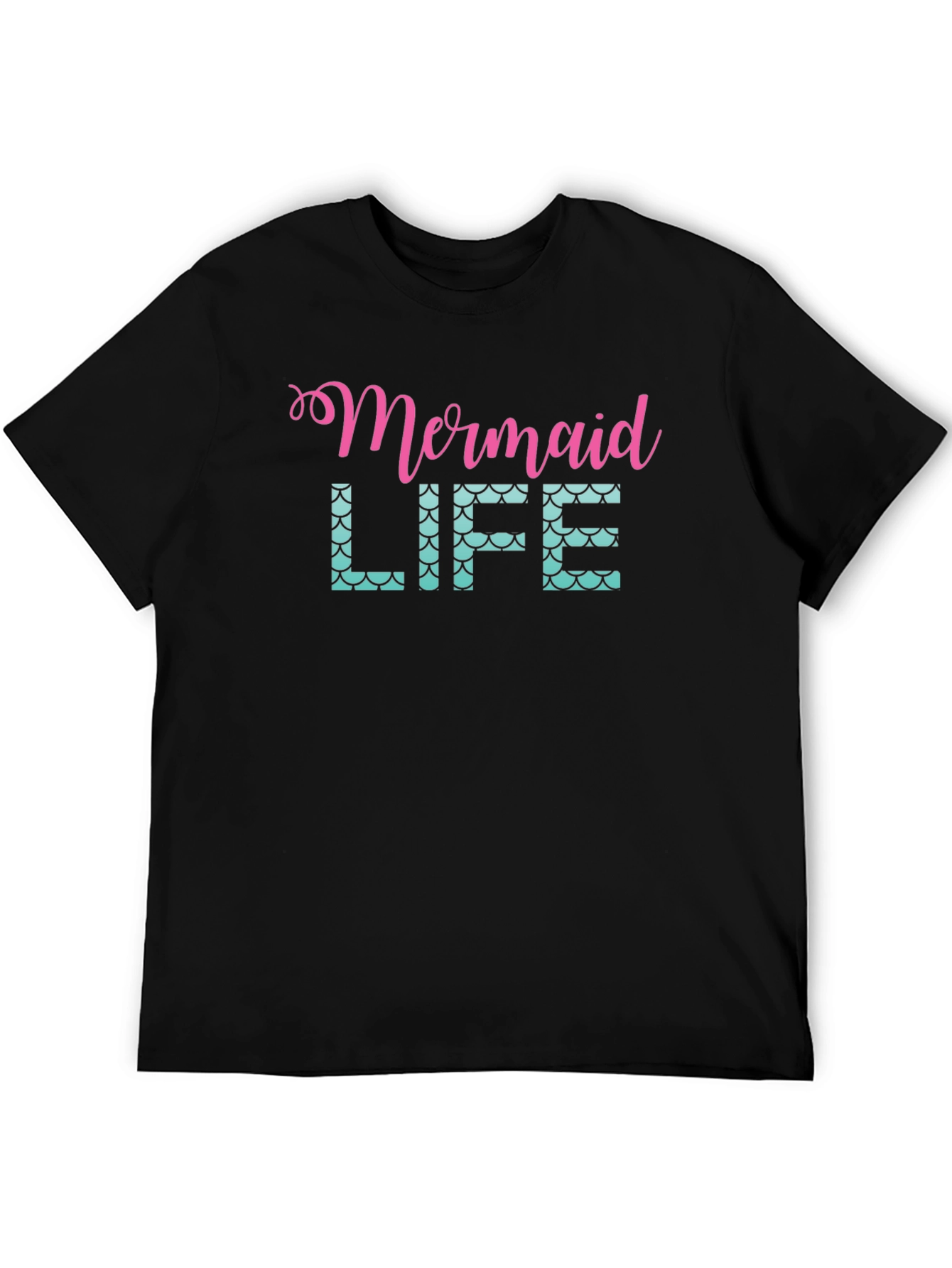 Mermaid Life Black Graphic Tee