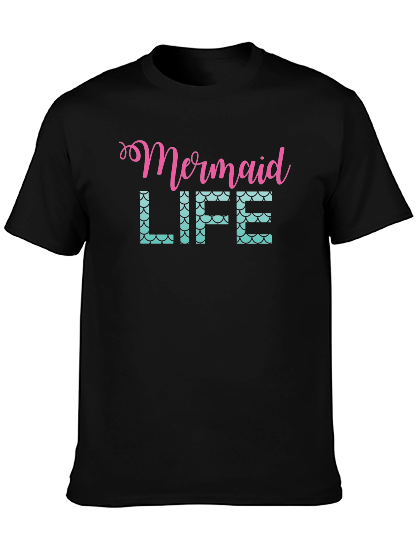 Mermaid Life Black Graphic Tee