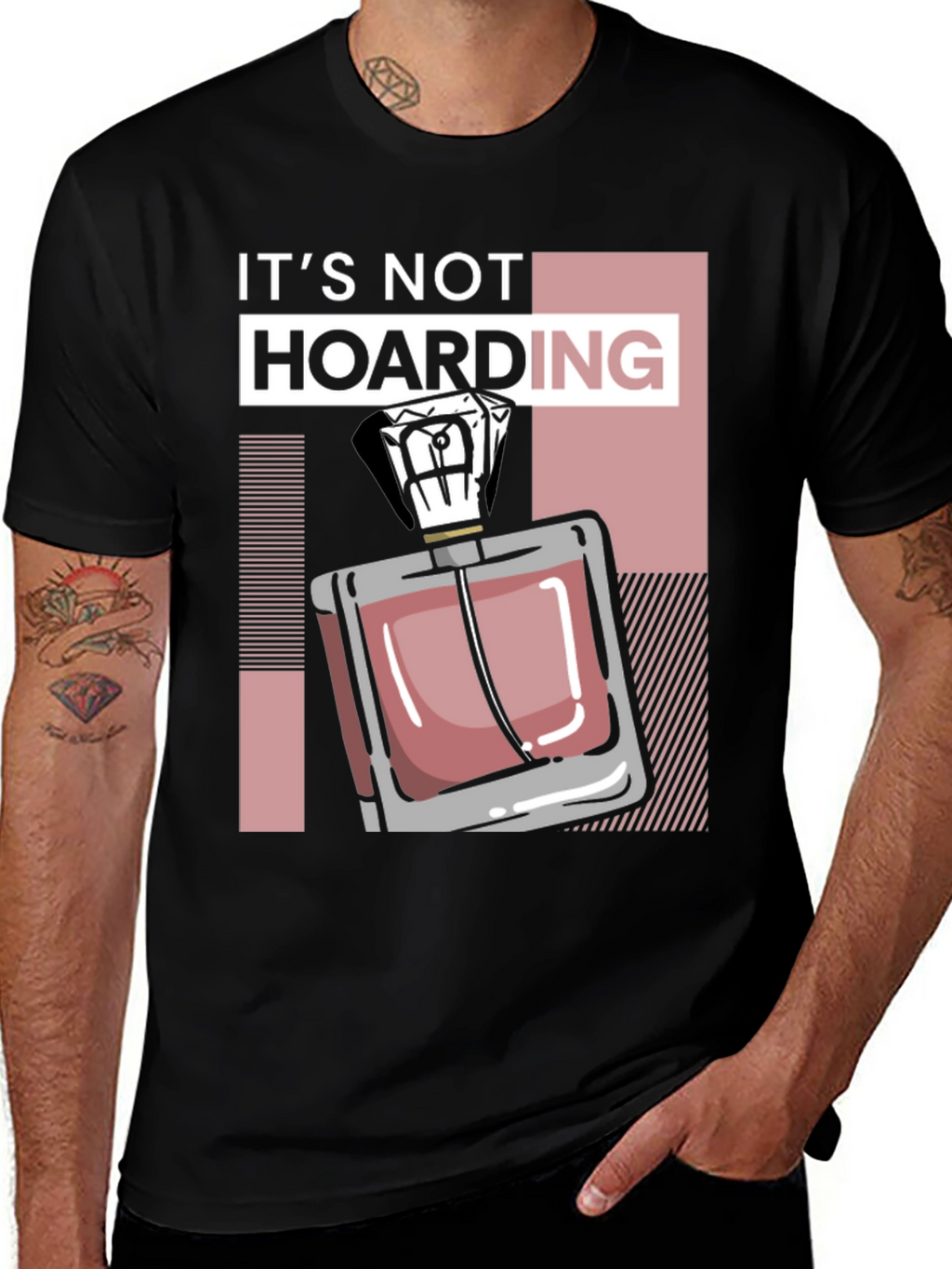 Its Not Hoarding Perfume Black T-Shirt