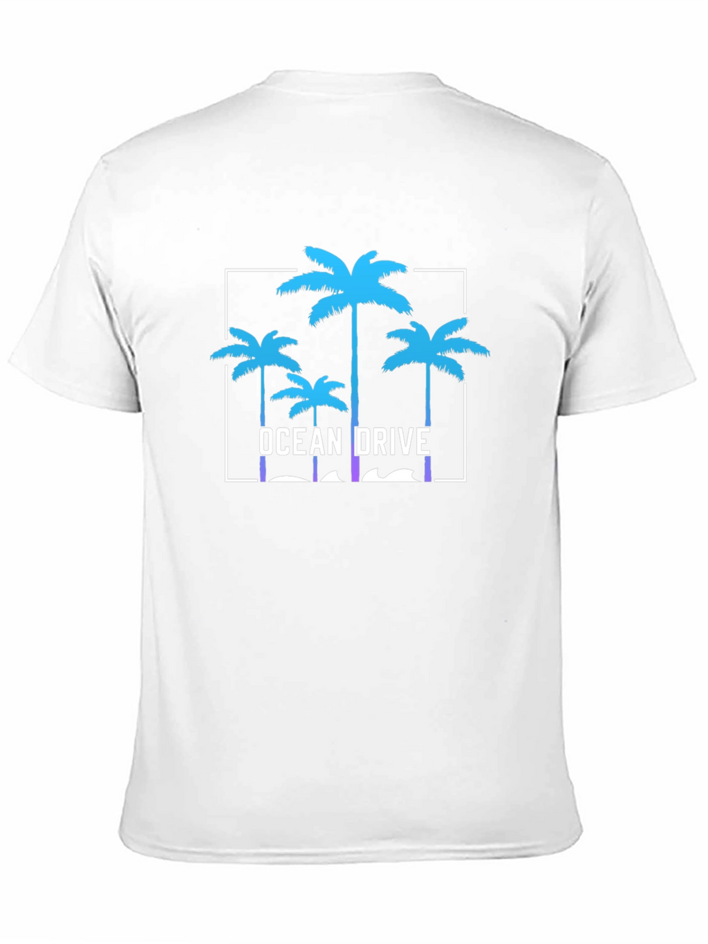 Ocean Drive Graphic Tee - Tropical Palm Tree T-Shirt