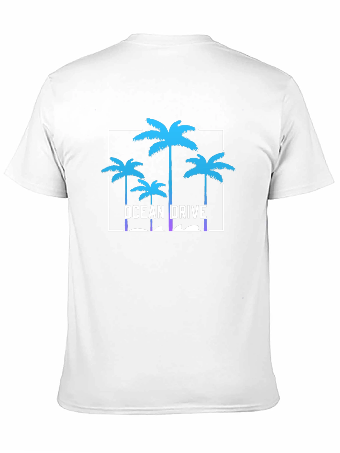 Ocean Drive Graphic Tee - Tropical Palm Tree T-Shirt