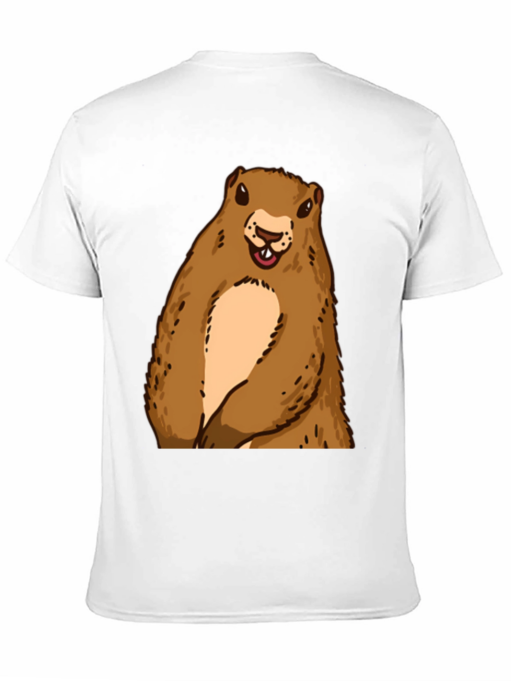 Groundhog Graphic Tee - Black Crew Neck T-Shirt