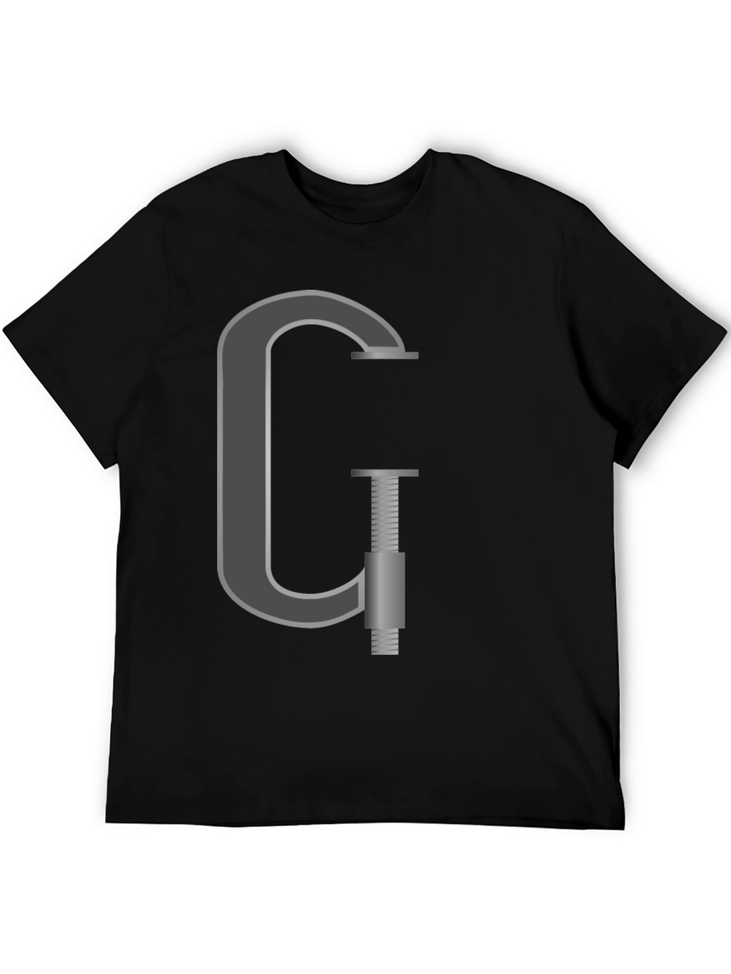 G-Clamp Graphic Tee - Black Cotton T-Shirt