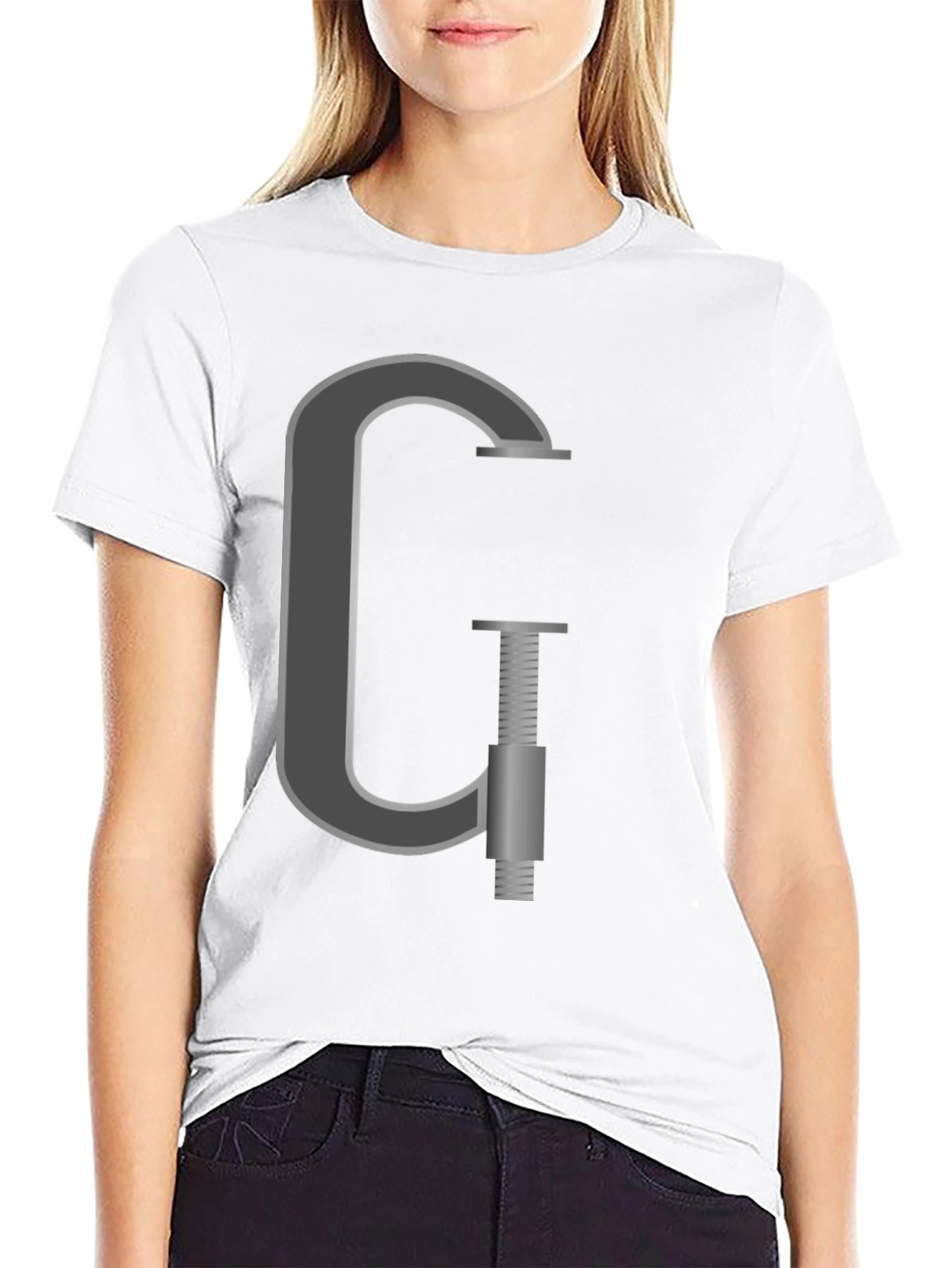G-Clamp Graphic Tee - Black Cotton T-Shirt